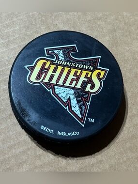 Johnstown Chiefs ECHL Souvenir Hockey Puck